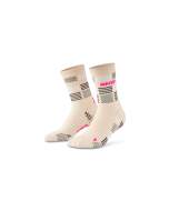 CEP THE RUN Limited Socks 2024.2 Mid Cut in cream/neon pink für Frauen