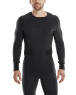 CEP merino base layer shirt skiing long sleeve für Männer in black