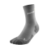 CEP Ultralight Socks Mid Cut in grey/lime für Frauen