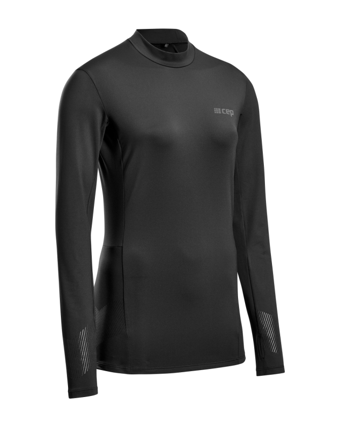 CEP cold weather shirt long sleeve für Frauen in black