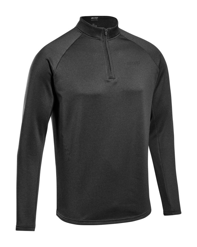 CEP cold weather zip shirt long sleeve für Männer in black