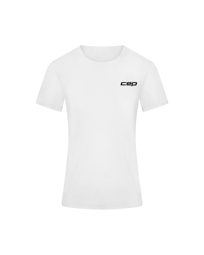 CEP pro run ultralight shirt short sleeve in weiß für Frauen