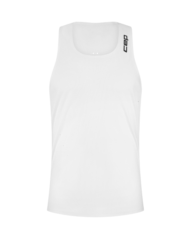 CEP pro run ultralight tank top in weiß für Männer