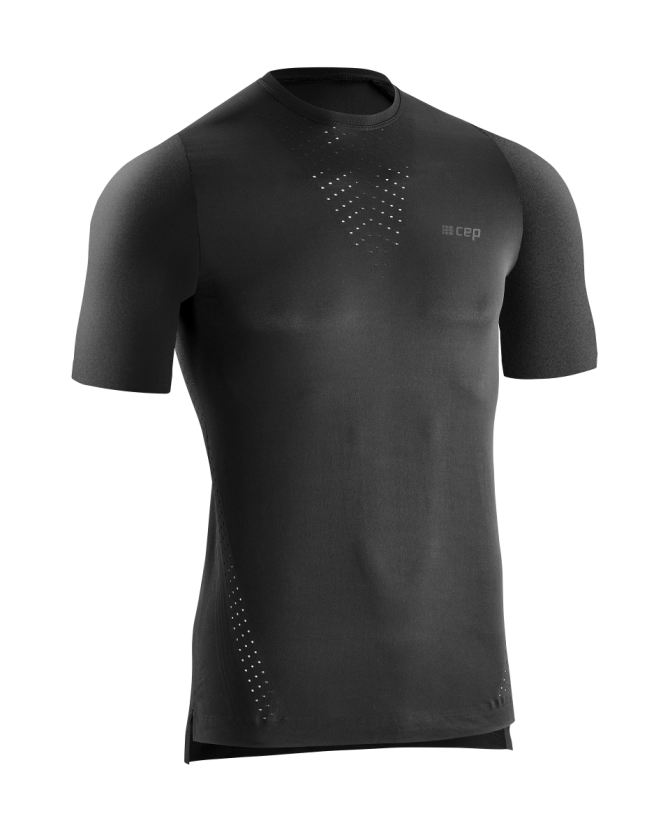 CEP Run Ultralight Shirt Short Sleeve in schwarz für Männer