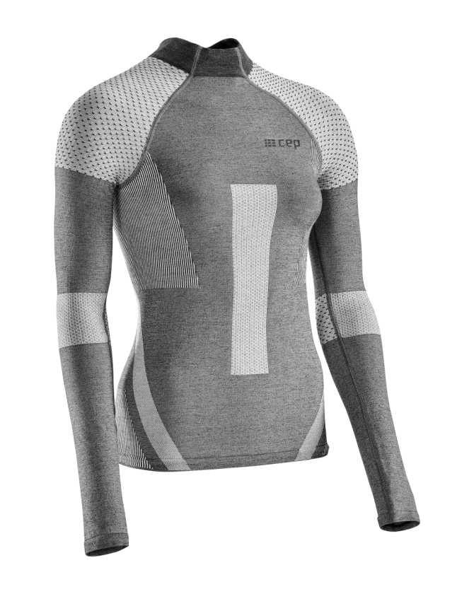 CEP Ski Touring Base Shirt in grau für Frauen