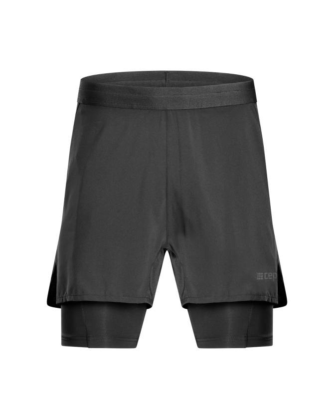 CEP The Run Shorts 2in1 in schwarz für Männer