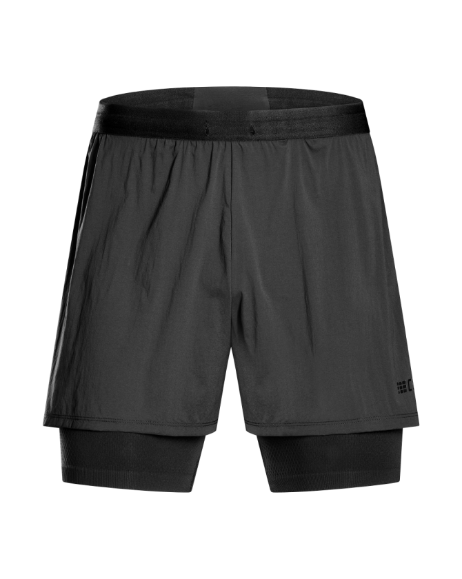 CEP Ultralight Shorts 2in1 in schwarz für Männer