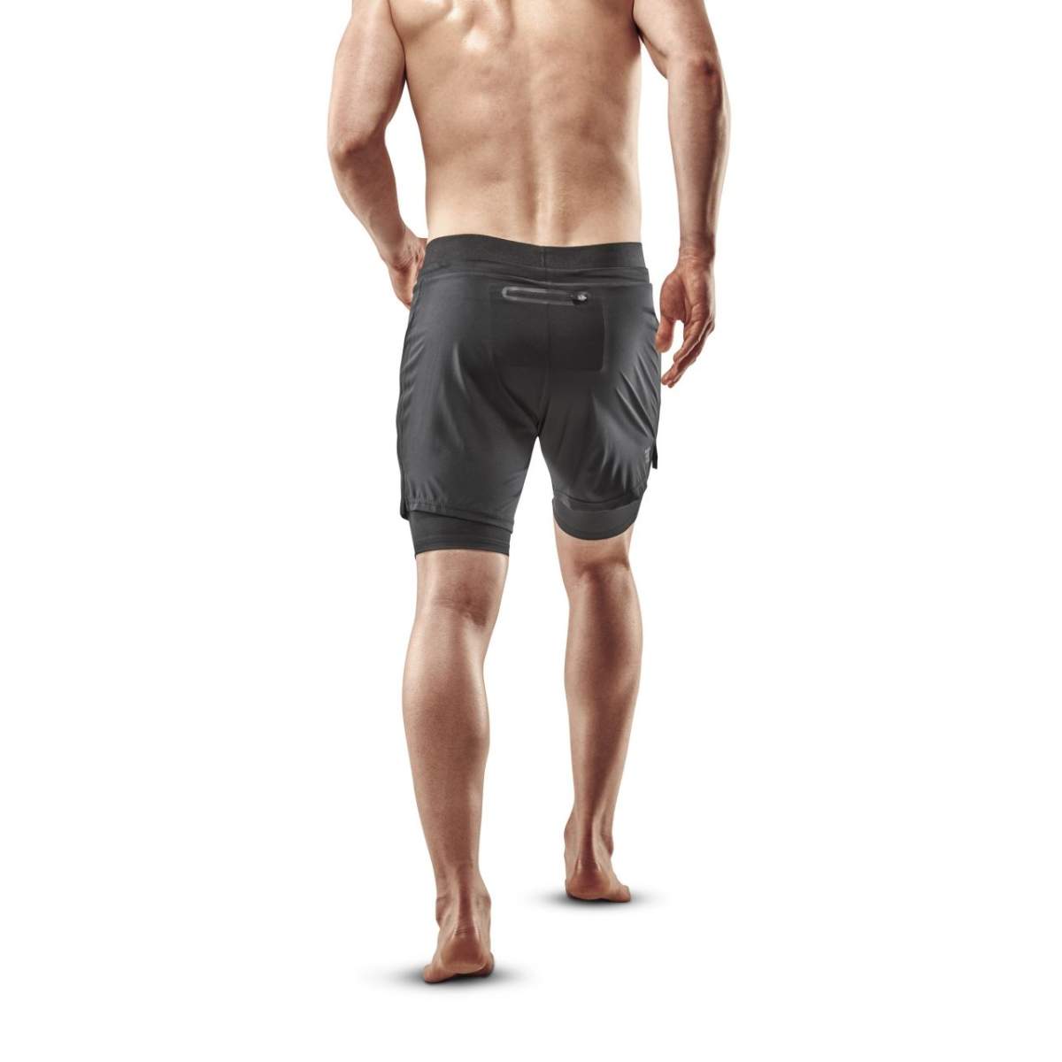 Mens 2 in 1 shorts with compression on sale