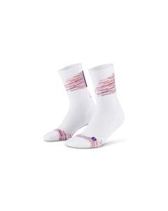 Paris Vibes Socks Mid Cut white/purple mix