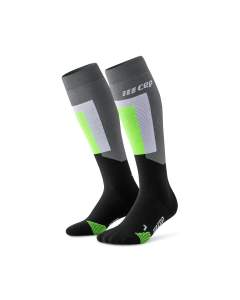 CEP Thermo Socks Skiing Tall in grey/black für Frauen