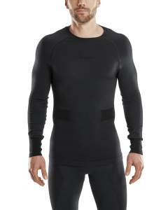 CEP merino base layer shirt skiing long sleeve für Männer in black