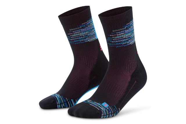 PARIS VIBES Compression Socks Mid Cut -  black/blue
