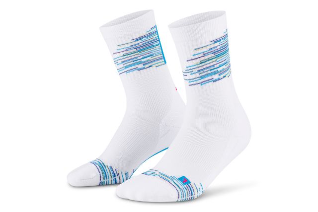 PARIS VIBES Compression Socks Mid Cut -  white/blue