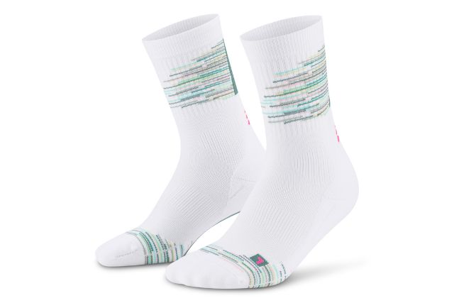 PARIS VIBES Compression Socks Mid Cut -  white/green